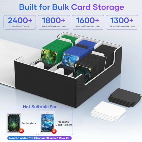 Mlikero Trading Card Storage Box, Bulk Card Storage - Image 5