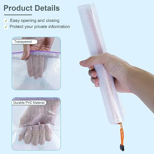 32pcs Mesh Zipper Pouch Bags, 8 Sizes - Image 4