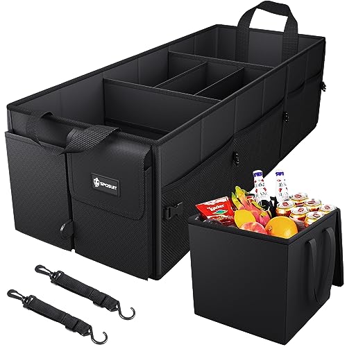 Large Trunk Organizer with Cooler - 98L Collapsible Car Storage - Image 2