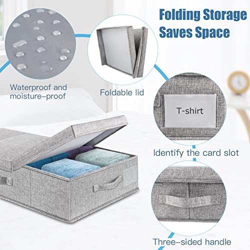 Supowin 2Pack Large Underbed Storage Containers Bin with Lids - Image 5