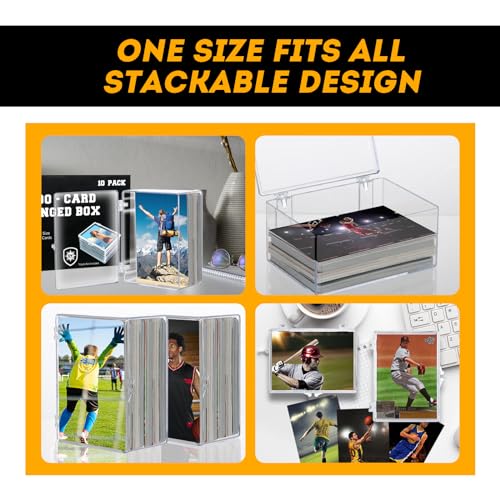 10-Pack 100-Count Deck-Case Card-Box - Hinged Trading Card - Image 7
