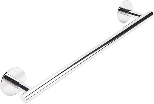 Adhesive Command Strip Towel Rack for Bathroom,16" Chrome Rustproof Towel Holder, Sturdy Towel Bar Wall Mounted, Space-Saving Towel Hanger, Bathroom Accessories, Home Decor, Apparment Essentials