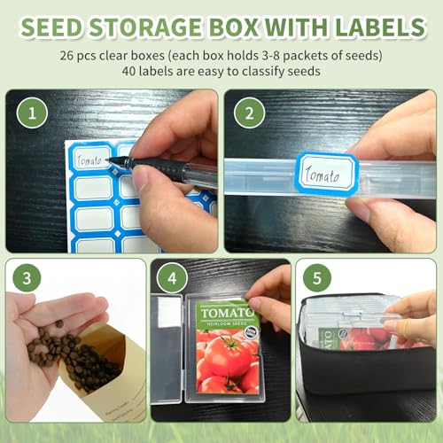 Boczif 16 Slot Seed storage Organizer Box Hold 80 to 100 - Image 4