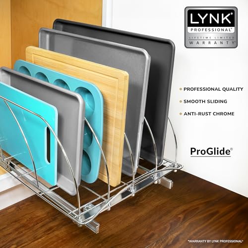 LYNK PROFESSIONAL® Pull Out Cookie Sheet Organizer for Cabinet – - Image 3