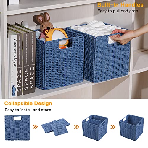 Vagusicc Wicker Storage Basket, Set of 2 Hand-Woven Storage - Image 5