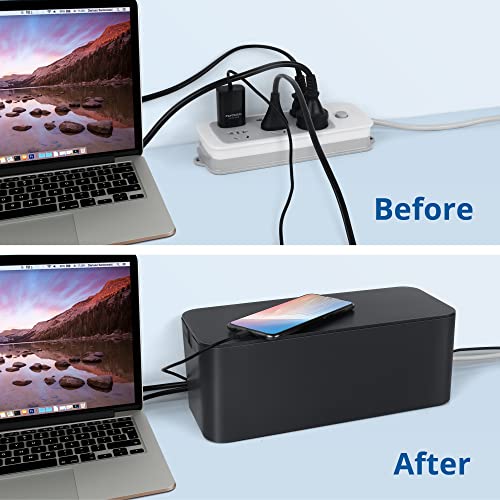 ZhiYo 2 Pack Cable Management Box, Medium & XL - Image 5