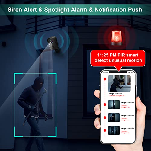 Security Cameras Wireless Outdoor, 2K Battery Powered AI Motion - Image 5