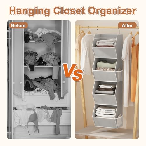 Closet Organizers and Storage Hanging with Mesh Pockets - Image 6