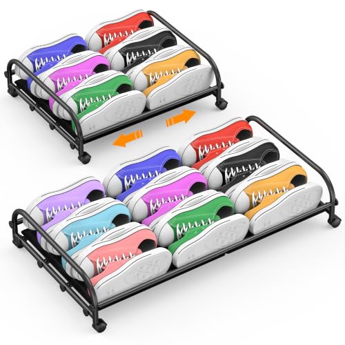 Expandable Under Bed Storage Container with wheels,Metal - Image 2