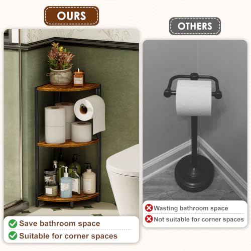 3 Tier Bathroom Corner Shelf, Corner Stand for Bathroom - Image 8