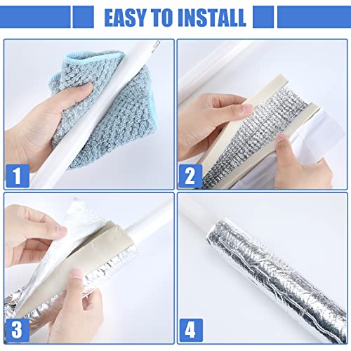 Kingdder 6 Pcs 1.3ft Pipe Insulation Foam Tube Self Adhesive - Image 6