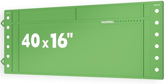 Gun Cleaning Mat, Extra-Large 40" X 16" Anti-Slip Rubberized Magnetic Gun Mat, Protective Workbench Pad for Gun Cleaning,Suitable for Commonly Used Firearms.,Built-in Centimeter and Inch Scales.
