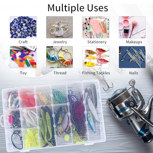 Bead Organizer Storage 2 Pack 36 Grid Jewelry Tackle Craft - Image 6