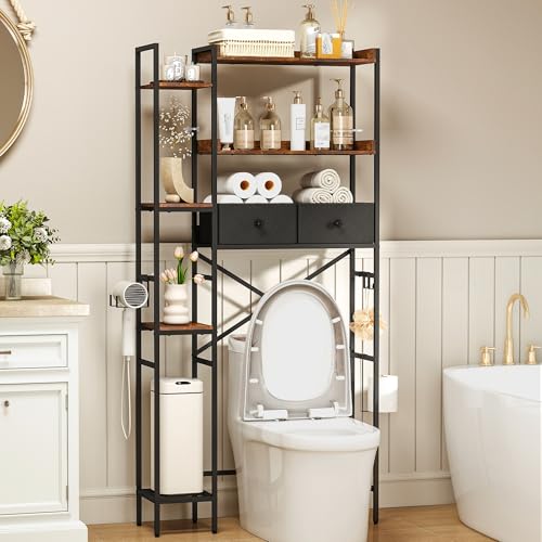 7-Tier Over the Toilet Storage Shelf, Large Bathroom - Image 2