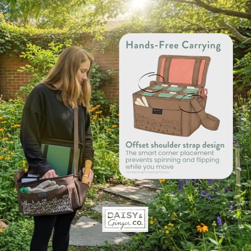 Seed Storage Organizer for 180 Packets, Canvas Garden Tote - Image 7