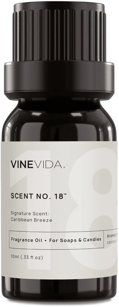 VINEVIDA Scent No.18 Fragrance Oil for Candle & Soap Making - 0.33oz Natural Candle Scents - Made in USA
