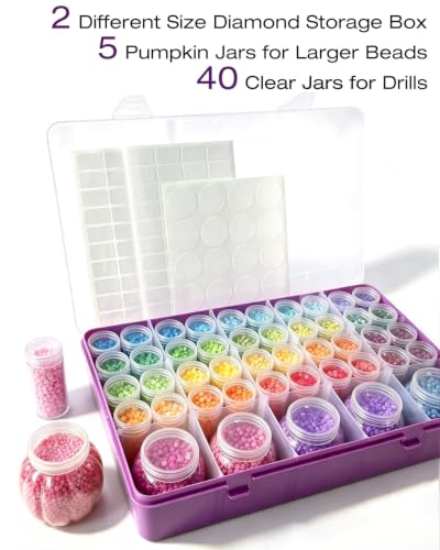 45 PCS Diamond Painting Storage Containers: Diamond Art Organizer - Image 5