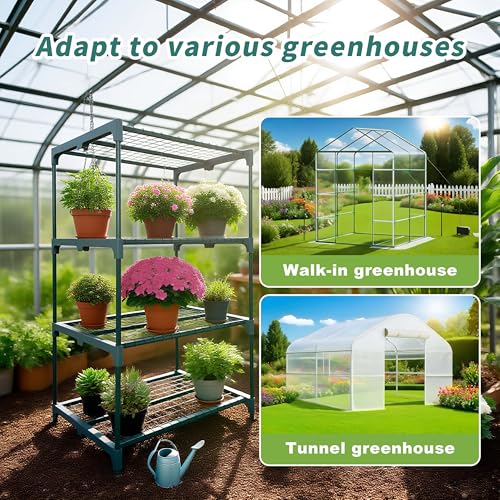 2 Pack Plant Stand Indoor Plant Shelf Outdoor,4 Tier Metal - Image 7