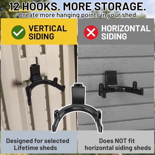 12 Pcs Tool Hook Lifetime Shed for Electric Hand Gardening Tools - Image 6
