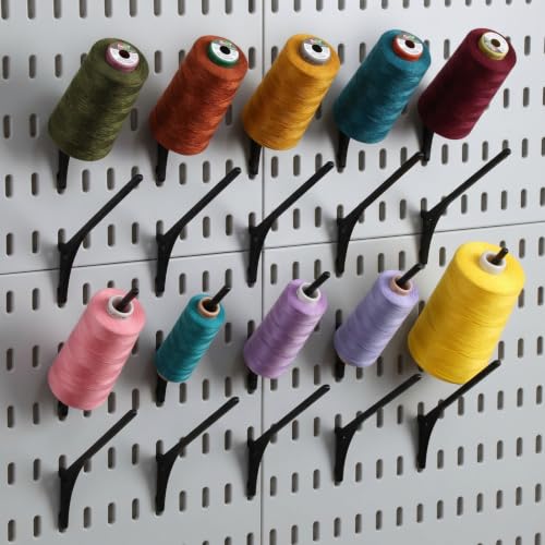 20 Pcs Black Pegboard 45° Spool Hooks Pegboard Accessories - Image 2