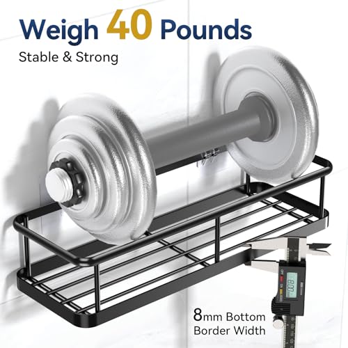 YASONIC Shower Caddy Adhesive, Rustproof Shower Organizer - Image 4