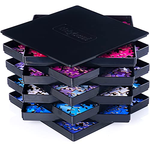 8 Puzzle Sorting Trays with Lid 8" x 8" - Jigsaw Puzzle - Image 2