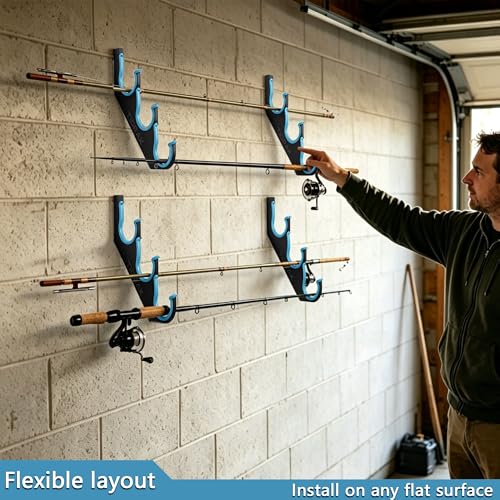 Fishing Rod Holders & Pole Holders for Garage, Wall - Image 3