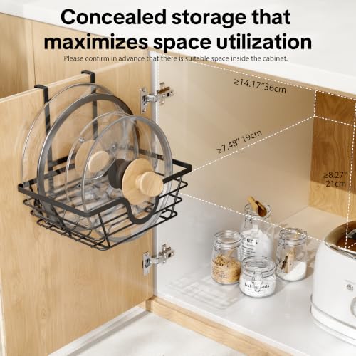 TIDIIABODE Pot Lid Organizer, Adjustable Kitchen Pot | All Products - Image 4