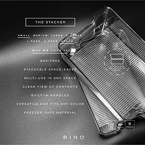 BINO | Stackable Storage Bins, Small - 4 Pack | The | All Products - Image 3