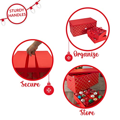 Simplify 96 Ornament Storage Box | Dimensions: 37.5"x 19"x - Image 6