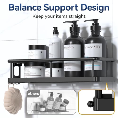 YASONIC Shower Caddy Adhesive, Rustproof Shower Organizer - Image 7