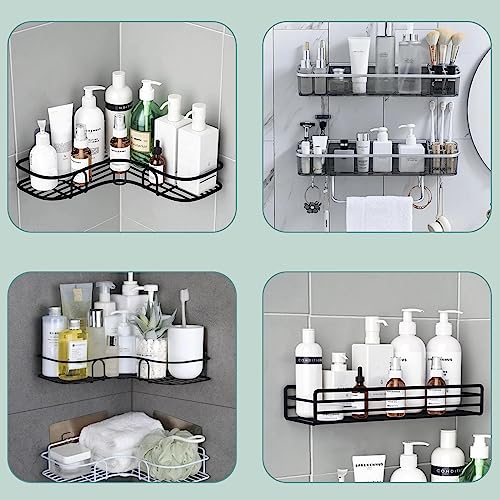 4PCS Shower Caddy Adhesive Sticker Replacement Hook for Corner - Image 6