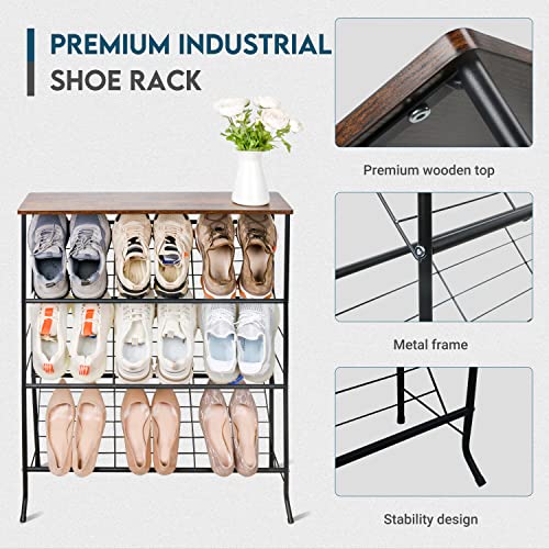 ZOES HOMEWARE Narrow Shoe Rack for Front Door Entran | All Products - Image 6