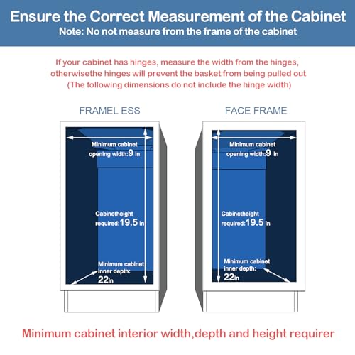 ROOMTEC Pull Out Cabinet Organizer for Narrow Cabinet (8.5" W X - Image 5
