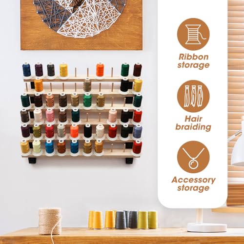 J JACKCUBE DESIGN 60 Spools Thread Rack Holder Organizer - Image 6