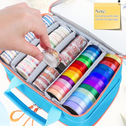 Washi Tape Box Organizer Bag,Transparent Divider Container - Image 3