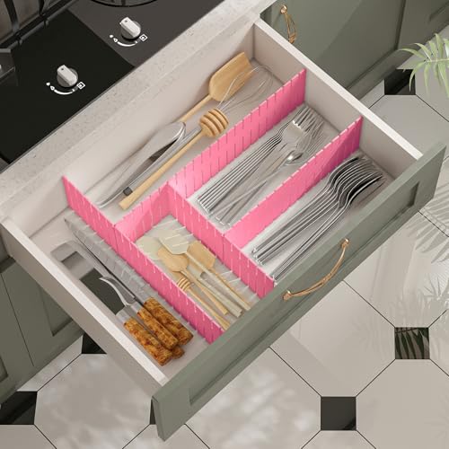 ALBAD Plastic Drawer Dividers Adjustable Drawer Organizer - Image 5