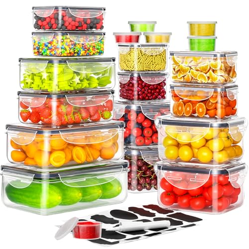 40 PCS Food Storage Containers with Lids Airtight (20 Containers - Image 2