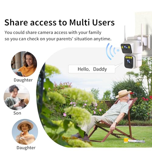 Luovisee Cameras for Home Security with Dual Lens,2.4G/5G WiFi - Image 5
