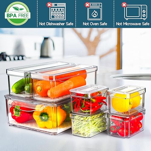14 Pack Fridge Organizers and Storage - Refrigerator Organizer - Image 3