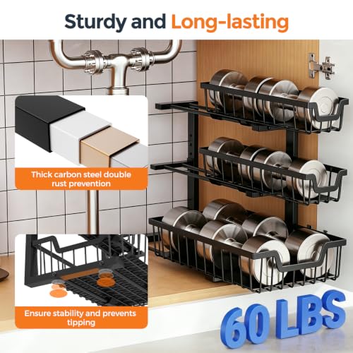 Under Sink Organizer, 2-Pack 3-Tier Height | Home Organization - Image 6