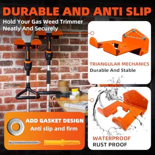 Weedeater Hanger, 2 Pack Weed Eater Hanger for Wall - Image 6