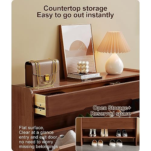 Entryway Hallway Storage Shoe Cabinet，Modern Shoe Cabinet Wooden - Image 4