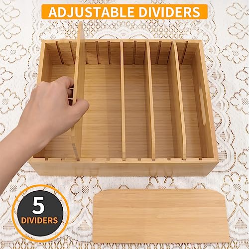 Bamboo Lid Holder Food Container, Kitchen Organizer | All Products - Image 5