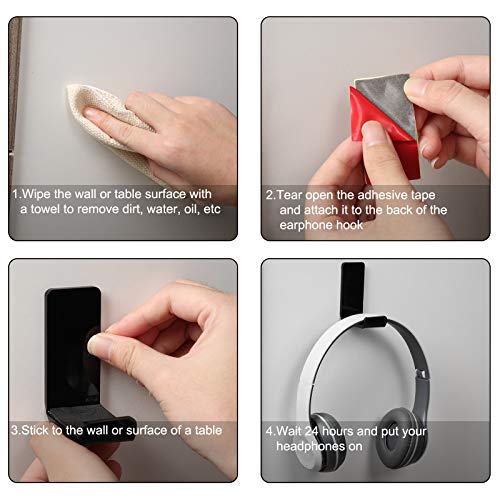 Weewooday 8 Headphone Hanger Wall Mount Stand | Laundry & Clothing - Image 6