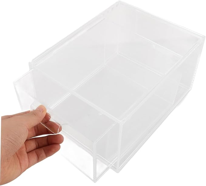 3pcs Stackable Storage Organizer Bins Drawer Style Containers for Makeup Jewelry and for Use