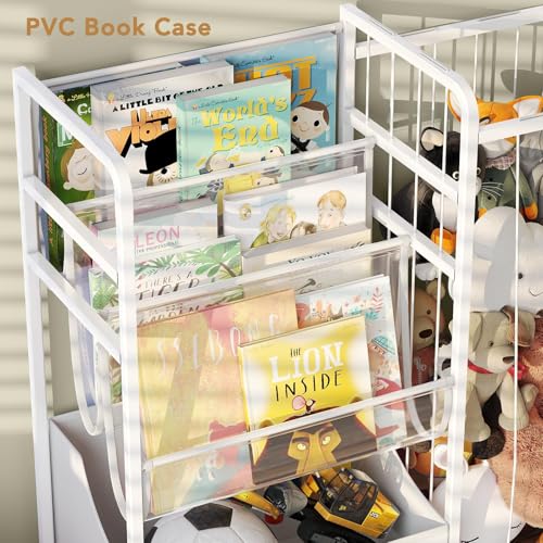 BBLIKE Kids Bookshelf and Toy Storage with Toy Bins - Image 7