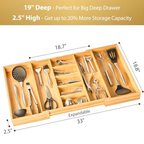Umilife Extra Large Expandable Kitchen Drawer Organizer - Image 3