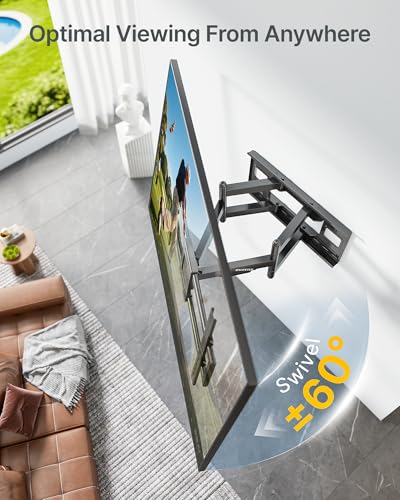 monTEK Heavy Duty Full Motion TV Wall Mount for 60-120 Inch Extra - Image 6