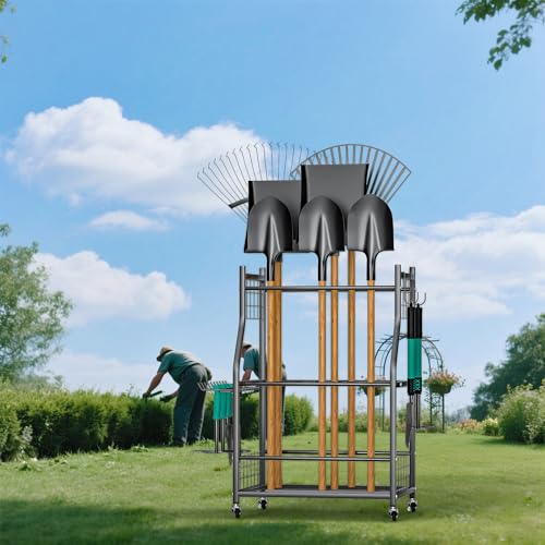 Garden Tool Organizer Stand, Garage Tool Storage Organization - Image 3
